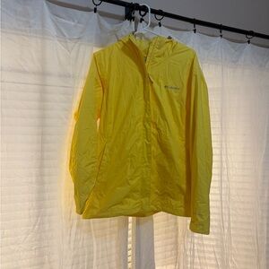 Columbia Vibrant Yellow Rain Jacket
